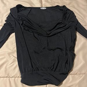 Free People Cowl Neck long sleeve body suit